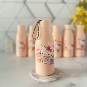 بطری آب شیشه ای طرح کیتی
