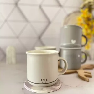 ماگ طرح قلبی