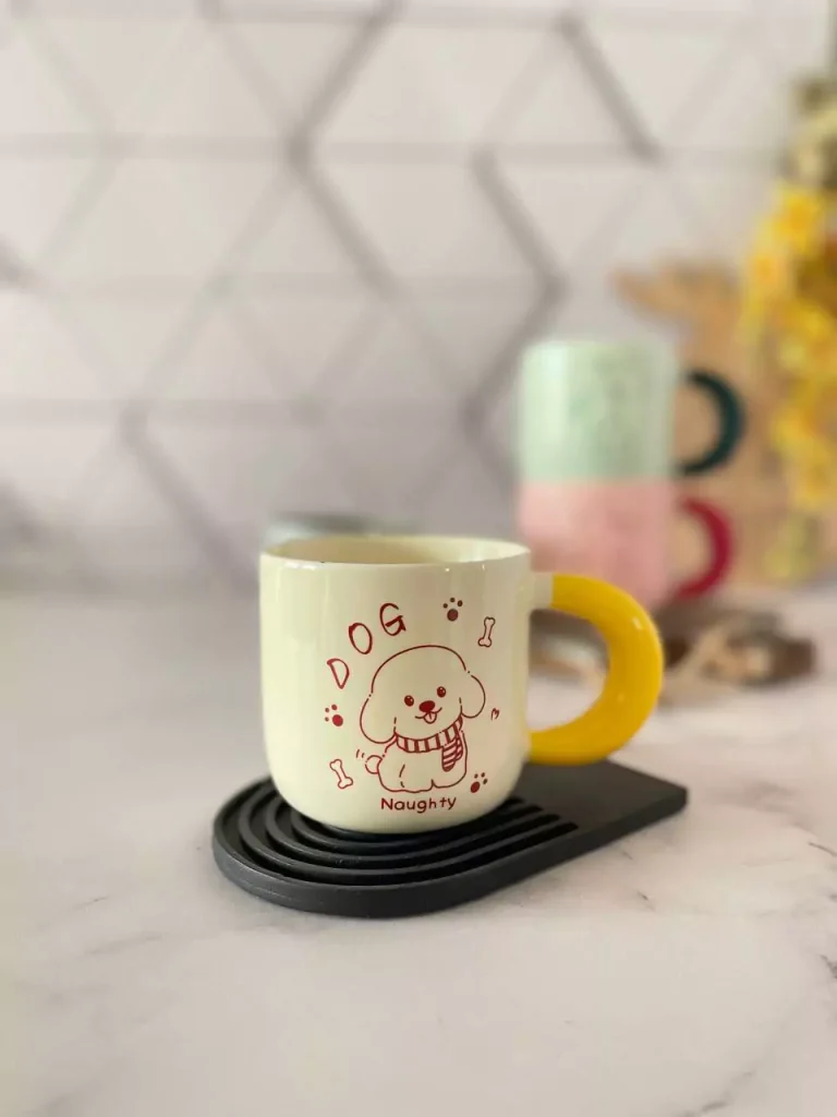 ماگ فانتزی دسته رنگی