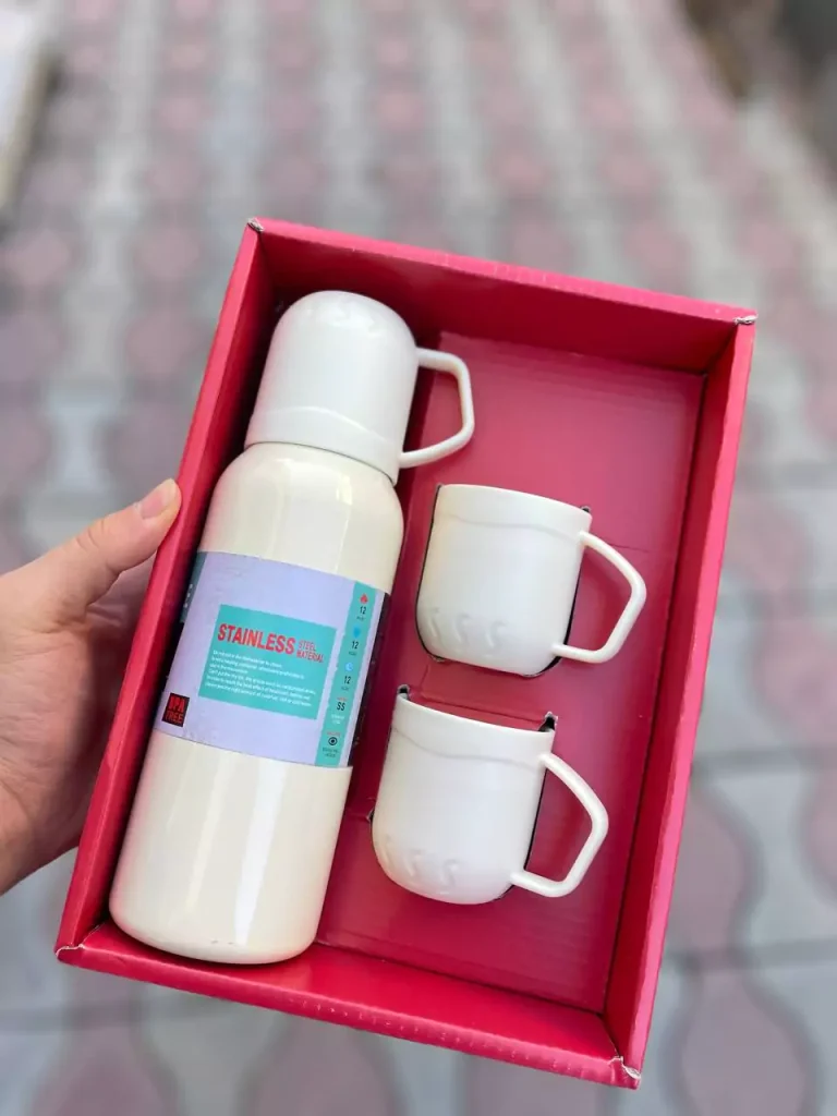 فلاسک سه کاپ جعبه کادویی