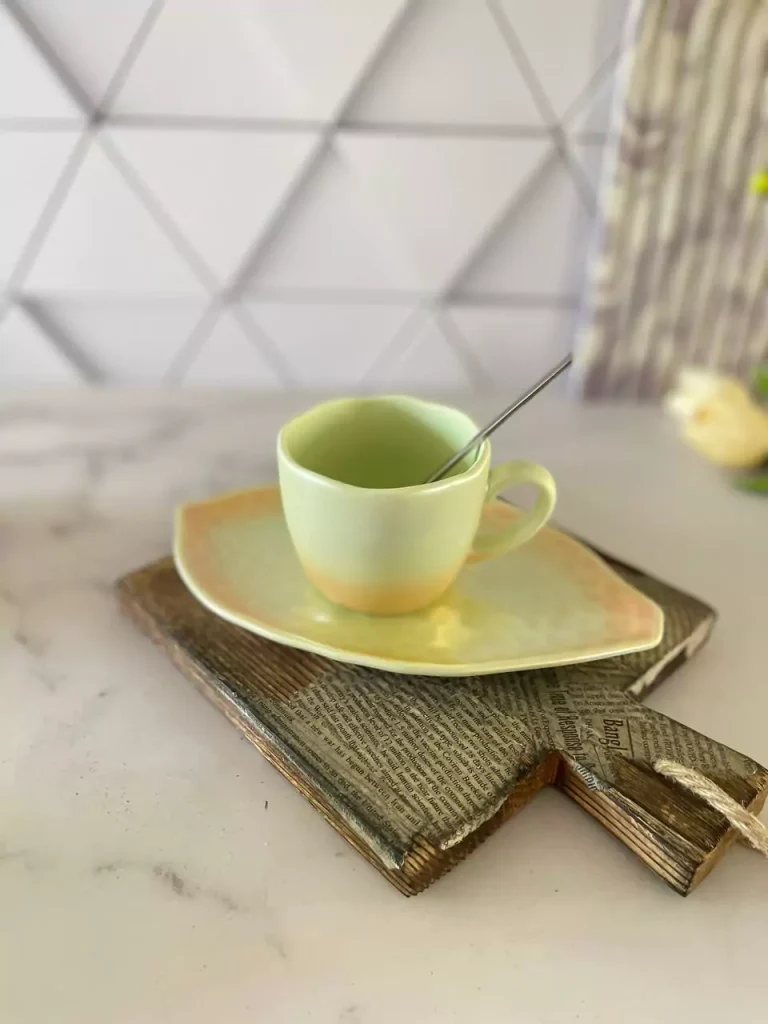 ست فنجون و زیره سرامیکی