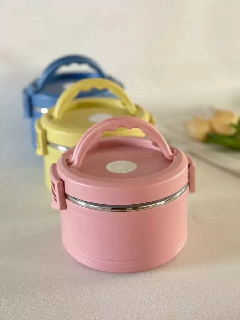 ظرف غذا دسته دار استیل