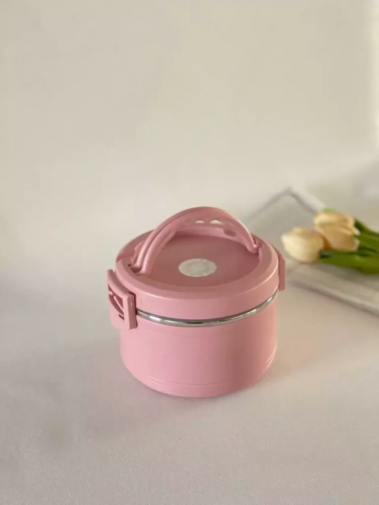 ظرف غذا دسته دار استیل