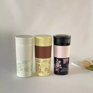 تراول ماگ دورسیلیکونی طرح گلی