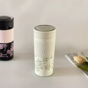 تراول ماگ دورسیلیکونی طرح گلی