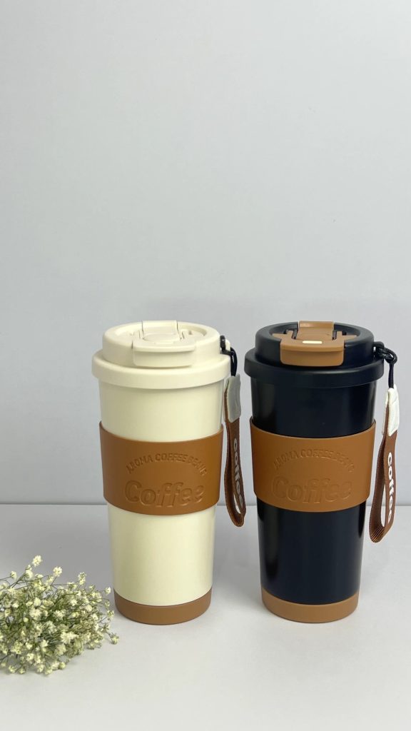 تراول ماگ طرح Coffee استیل 316/ 550 میلی لیتری