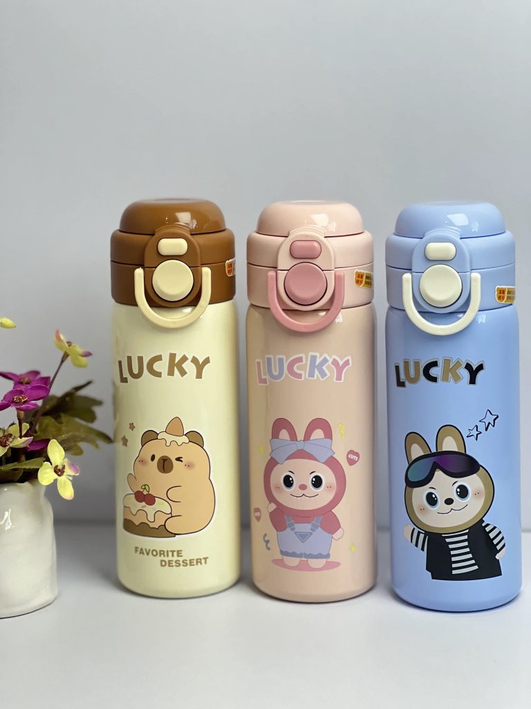 تراولماگ طرح لبوبو LUCKY استیل 316/ 500 میلی لیتری