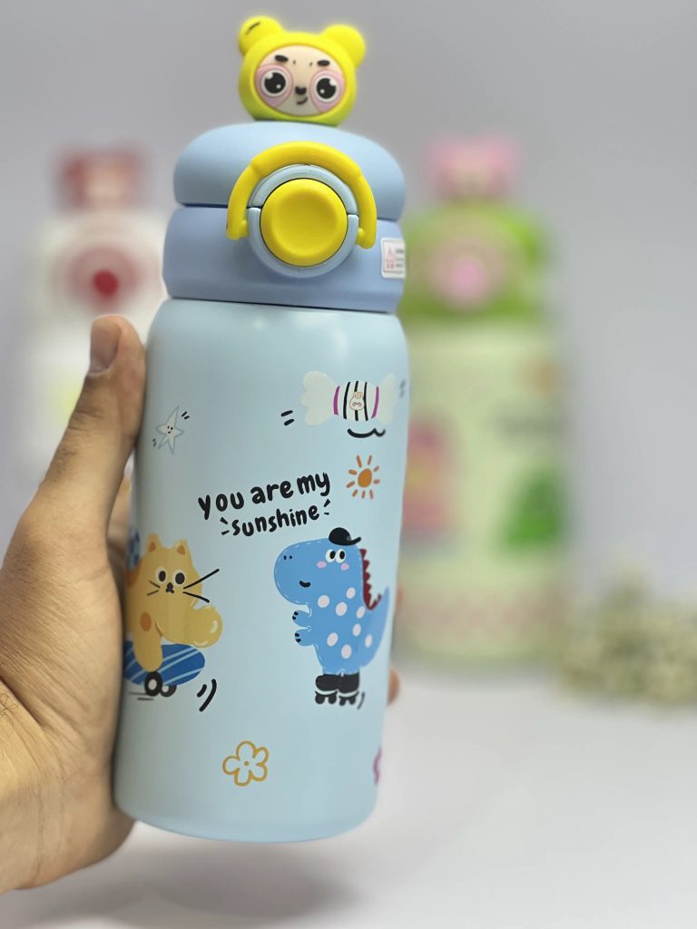 تراول ماگ/فلاسک استیل 316 طرح کارتونی 600 میلی لیتری