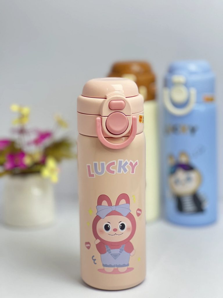 تراولماگ طرح لبوبو LUCKY استیل 316/ 500 میلی لیتری