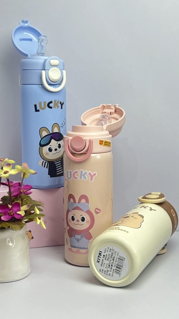 تراولماگ طرح لبوبو LUCKY استیل 316/ 500 میلی لیتری