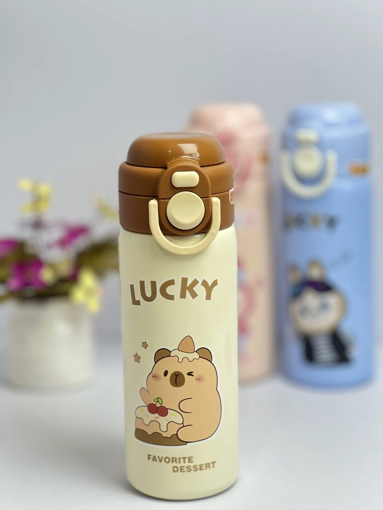 تراولماگ طرح لبوبو LUCKY استیل 316/ 500 میلی لیتری
